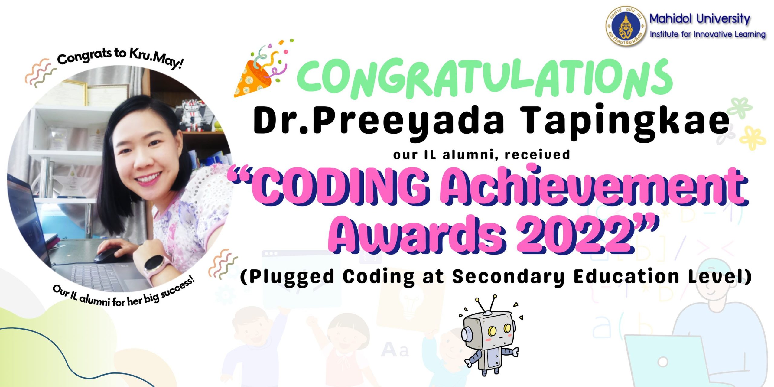 Congratulations to Dr.Preeyada Tapingkae