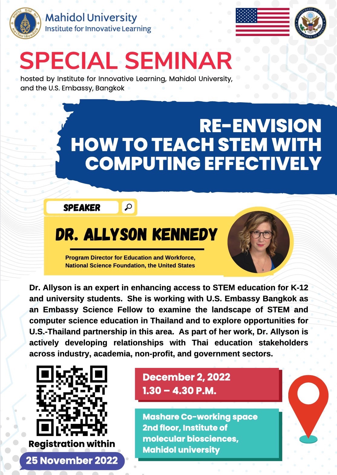 Special Seminar “Re-Envision How to Teach STEM with Computing Effectively”