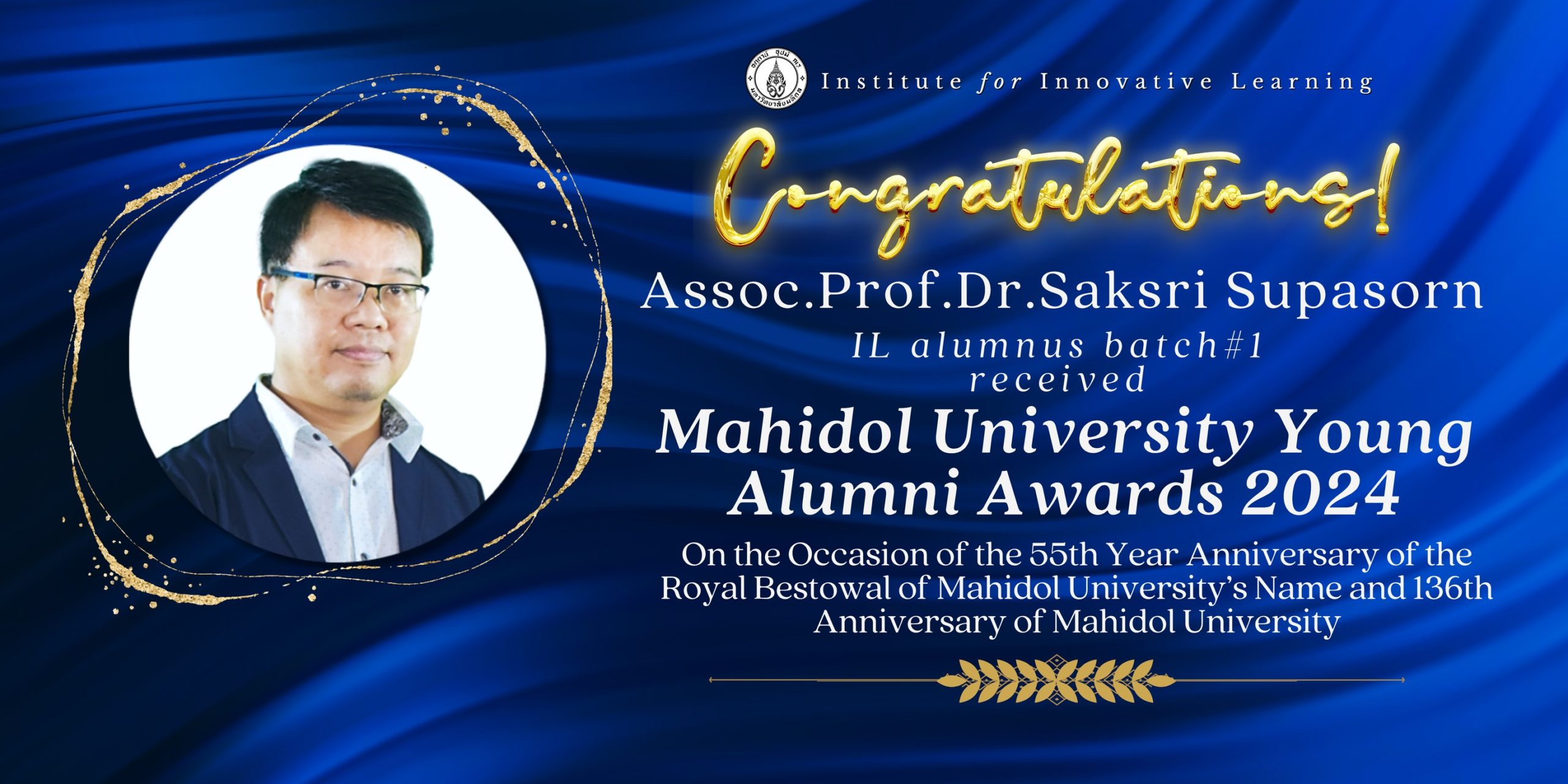 Congratulations to Assoc.Prof.Dr.Saksri Supasorn